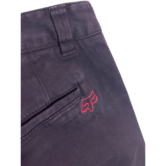 Y2K Fox Racing Black Denim Biker Shorts Women’s 7 Medium Vintage - Picture 4 of 5